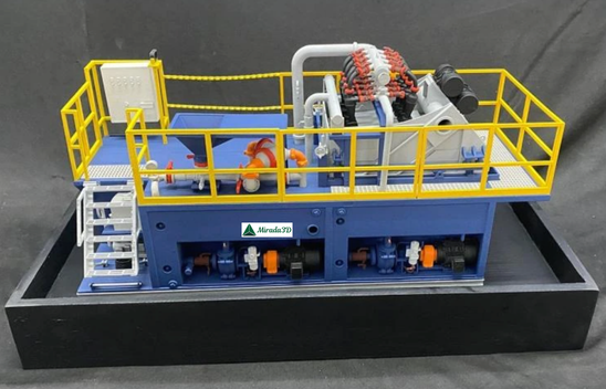 Dewatering System scale model for Triflo